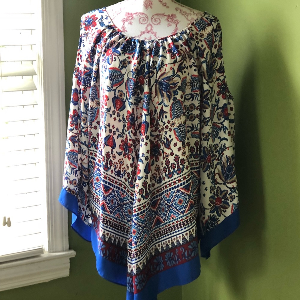 Bandana style cold shoulder tunic
